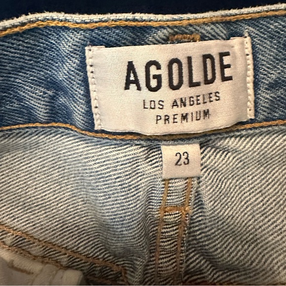 Y2K Agolde Micro Quinn Denim Skirt Size 23 Steampunk Grunge - Picture 8 of 9